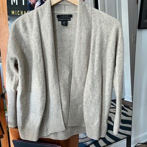 Tahari cashmere open cardigan sweater